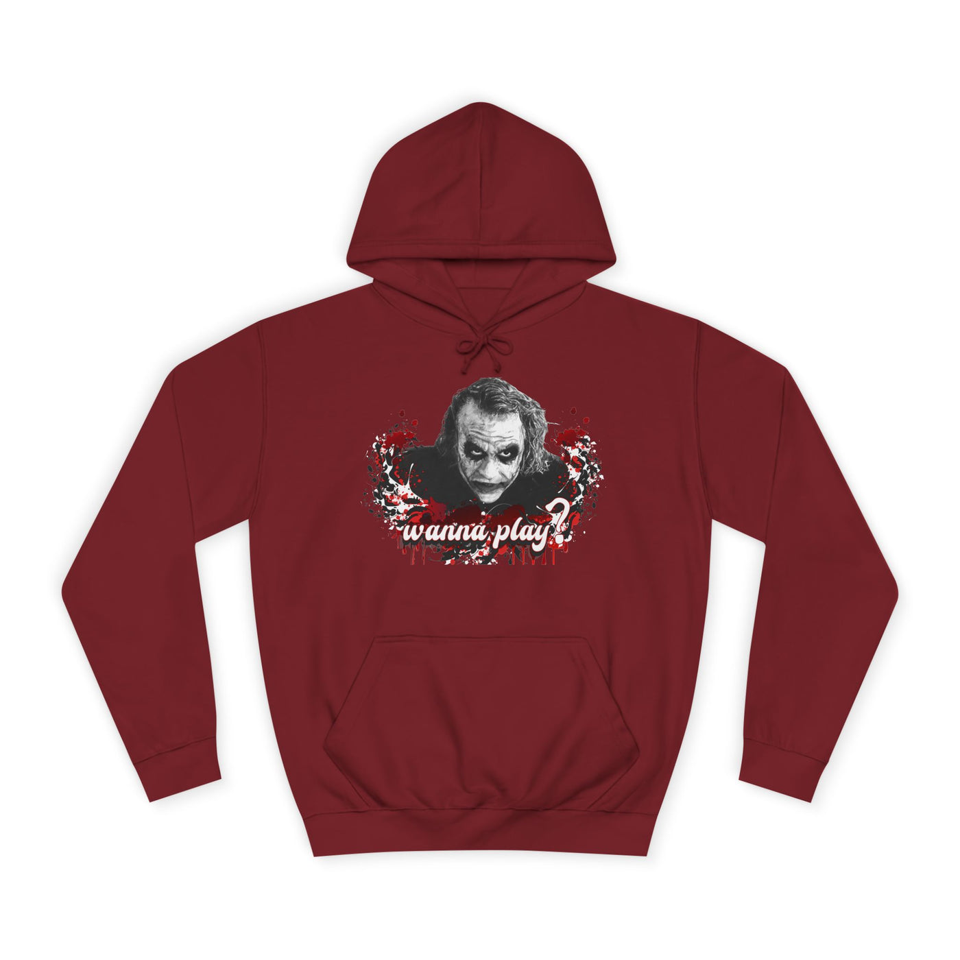 Joker "wanna play" college hoodie