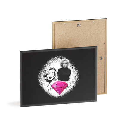 Vintage Marilyn Monroe Poster with Wooden Frame