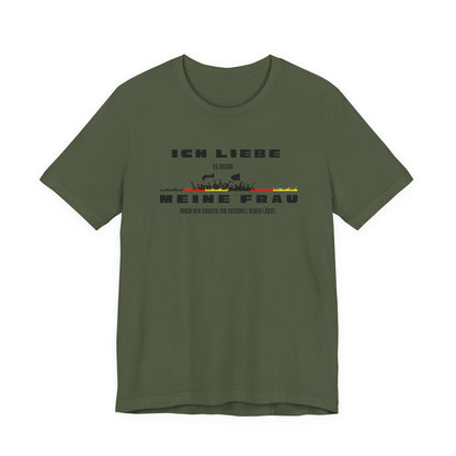 Funny Unisex Jersey Tee - "Ich Liebe Meine Frau" T-Shirt