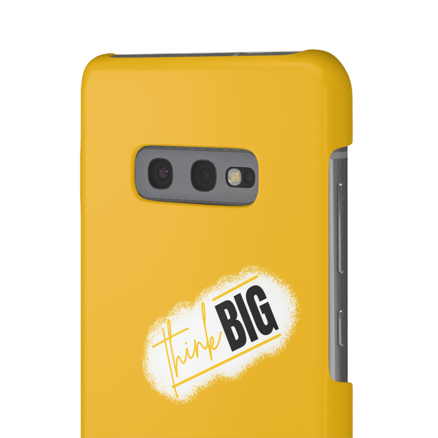 Handyhülle gelbe - Yellow Snap Case - 'Think BIG' for Motivated Individuals