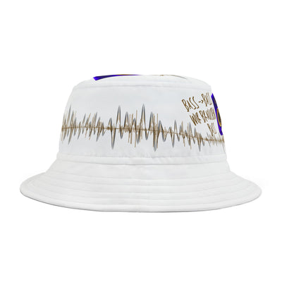Bass- Bass - wir brauchen Bass - Musical Vibe Bucket Hat, Summer Fashion, Festival Accessory, Fischerhut