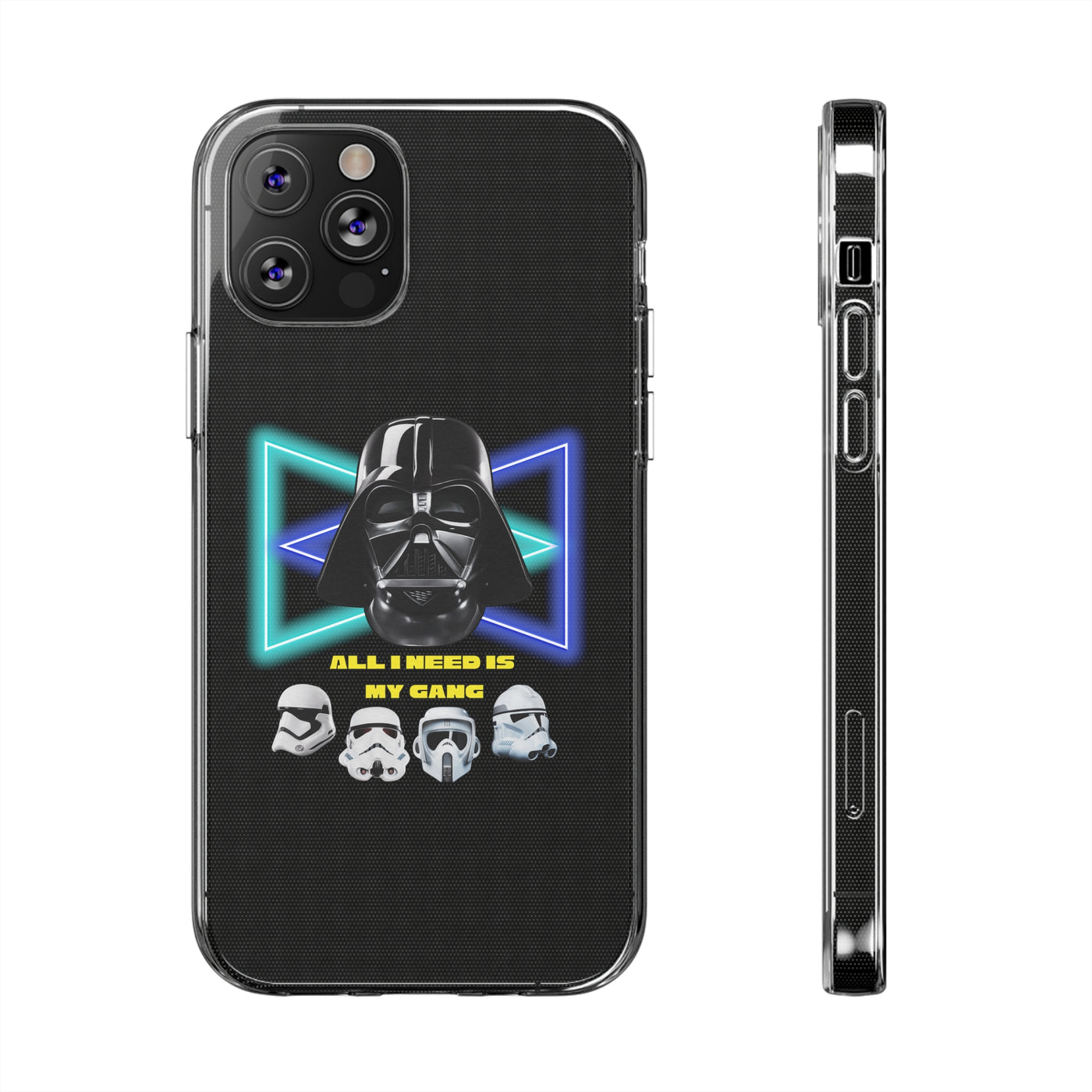 Handyhülle Darth Vader Phone Case, Star Wars Clear Silicone Phone Cover,  All I Need Is My Gang