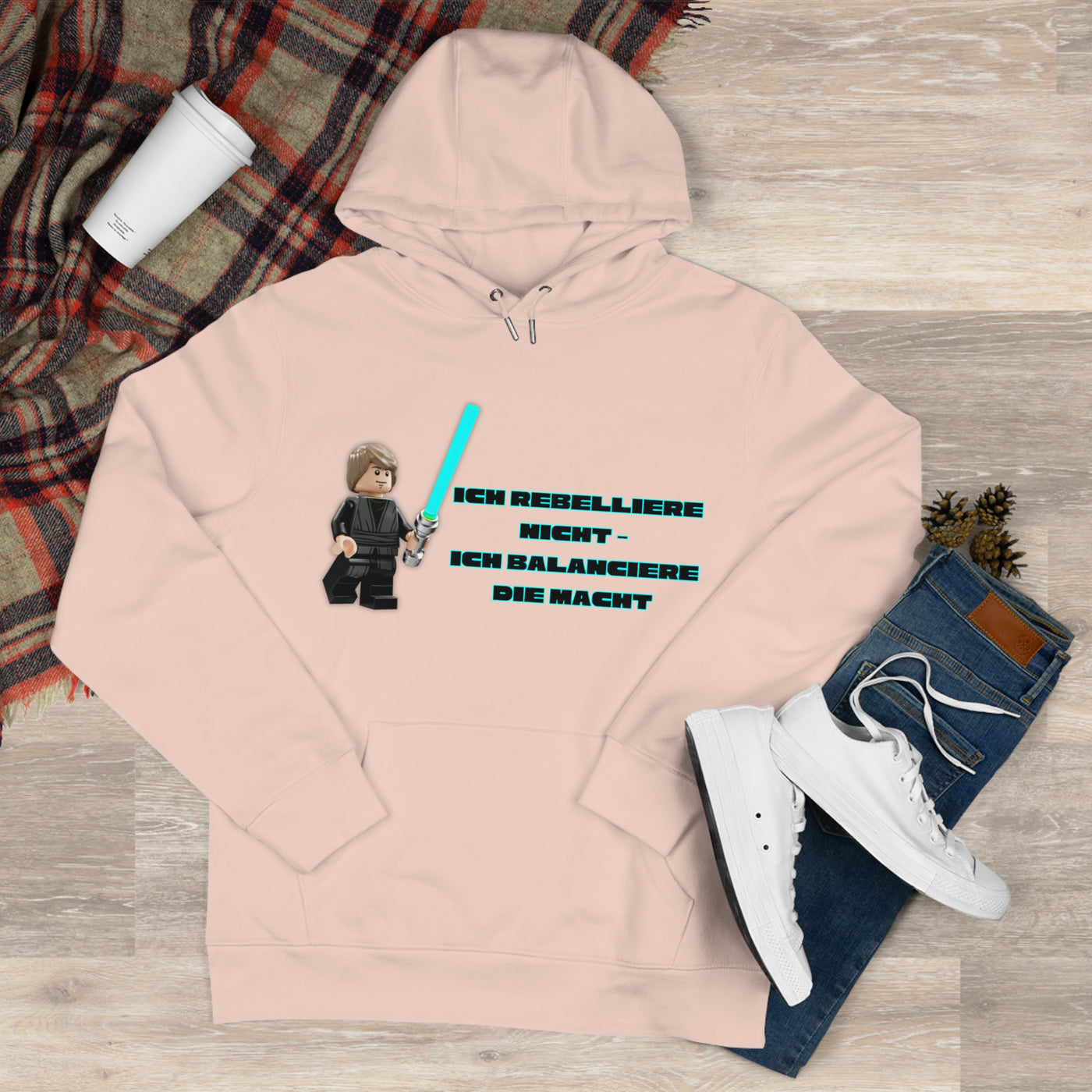 Star Wars Inspired King Hooded Sweatshirt - "I do not rebel - I balance the Force"