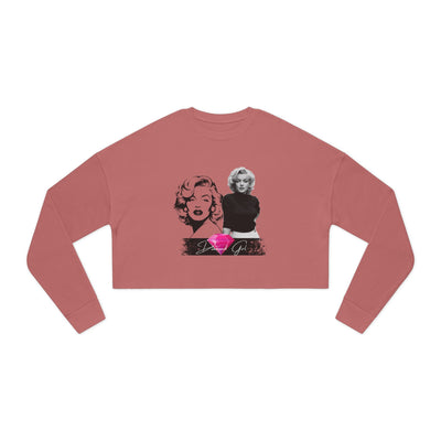 Chic Marilyn Monroe Cropped Sweatshirt for Women - Trendy and Stylish
