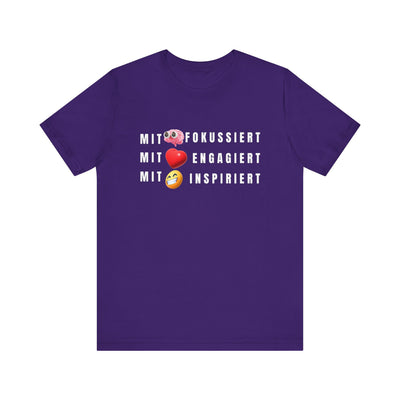 Inspirational Emoji T-Shirt Herz - Hirn - Humor - Heart - Mind - Humor