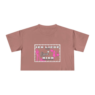 Ich liebe shoppe "Shopping Queen" Crop Tee  copped Shirt