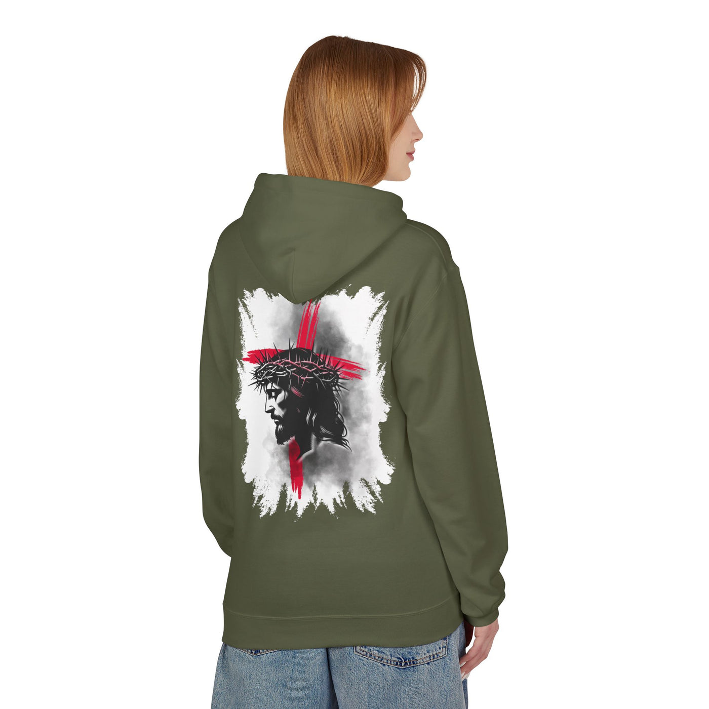 Faith-Inspired Hoodie: Blessed, Saved, Loved - Christian JESUS