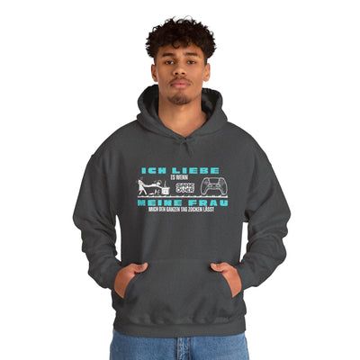 Gaming Love Unisex Hooded Sweatshirt - "Ich Liebe Es Wenn Meine Frau"
