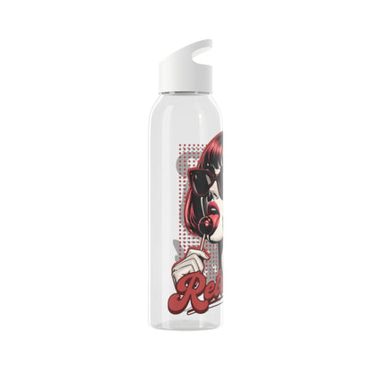 Retro Girl Stainless Steel Water Bottle, Sport Hydration, Wasserflasche
