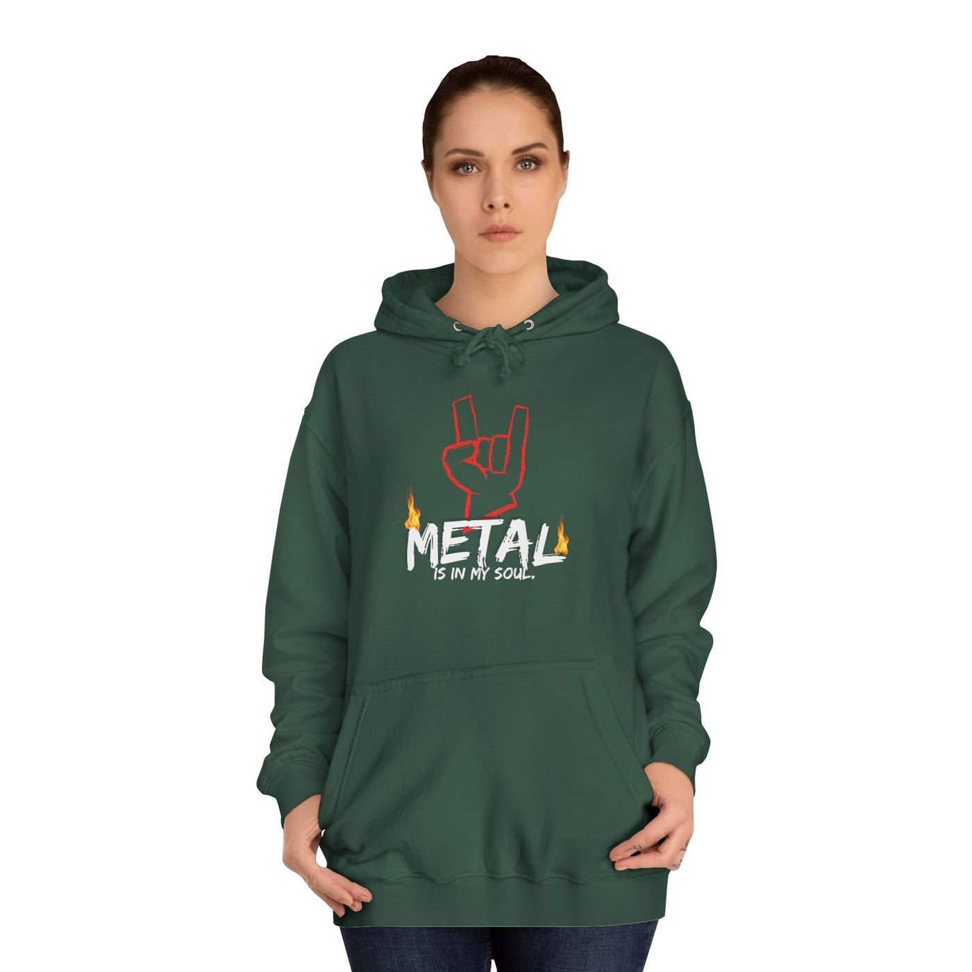 "Metal" Music Unisex College Hoodie