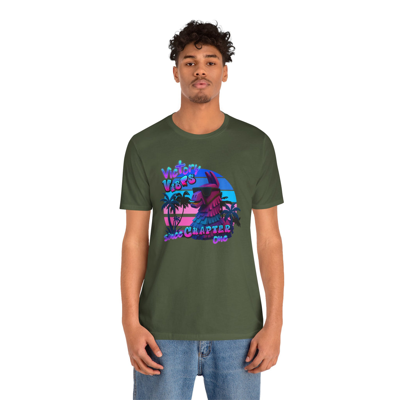 Retro Fortnite Vibe Unisex Short Sleeve Tee - 'Victory' Chapter One Graphic