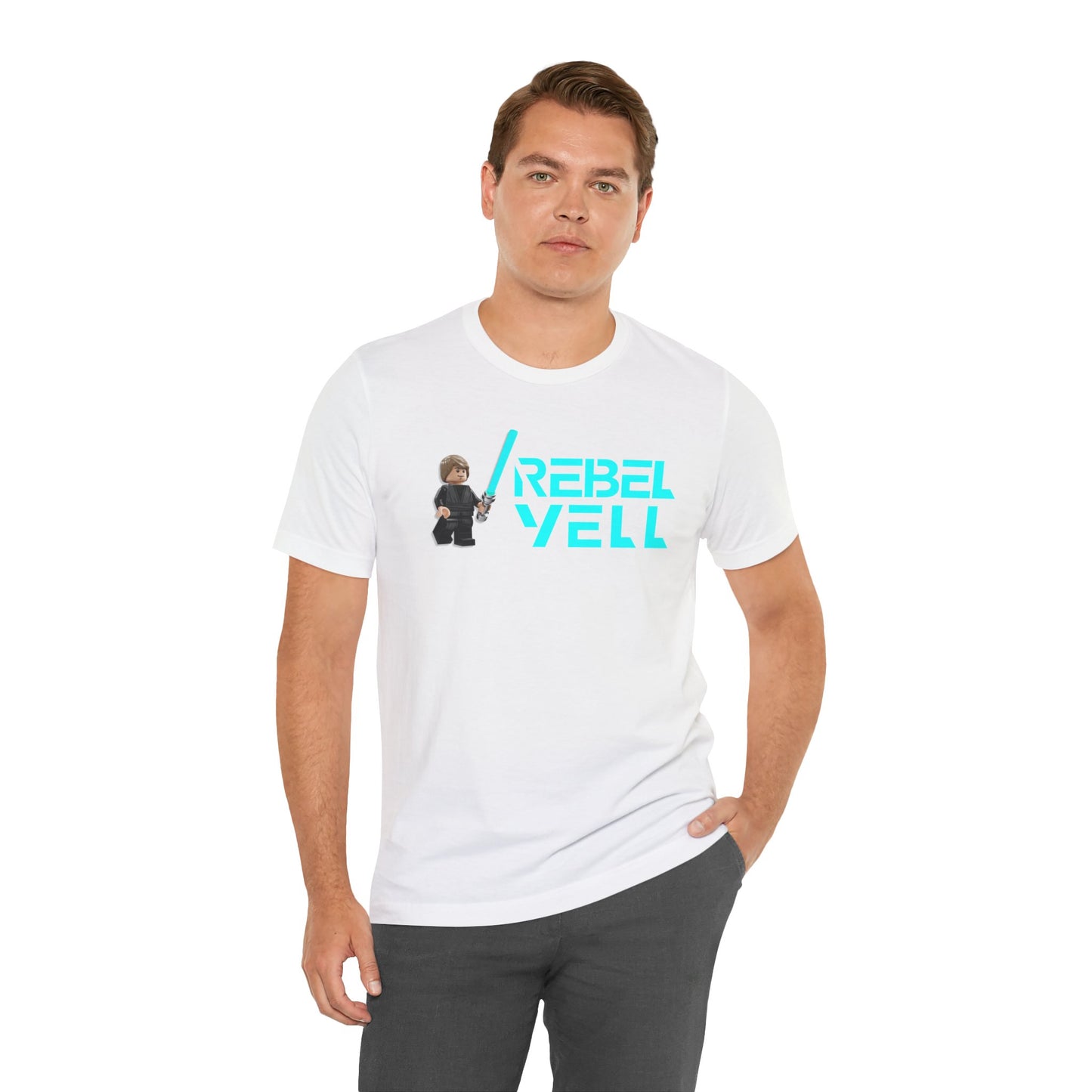 Cool Rebel Yell Luke Skywalker Unisex Jersey Tee - Short Sleeve Graphic T-Shirt for Fans