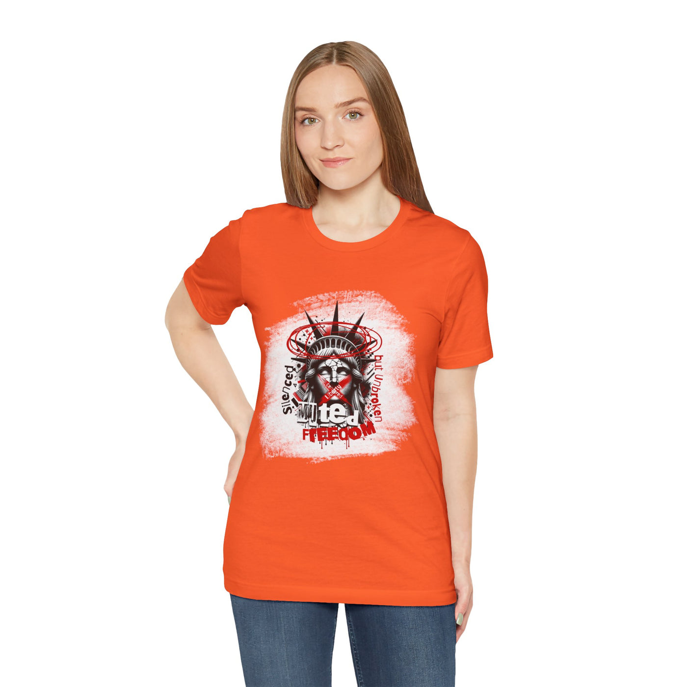 Freedom-Themed Unisex T-Shirt, Statue of Liberty - Freiheitsstatue