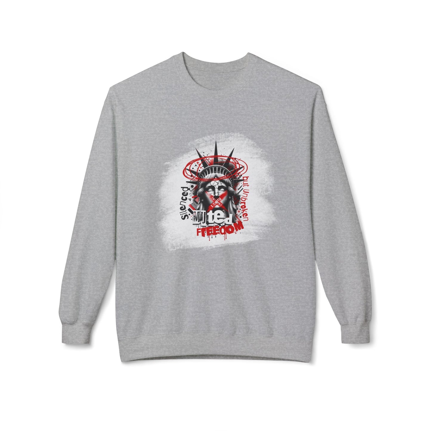 Freedom Statement Sweatshirt - Freiheitstatue muted but not unbroken