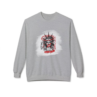 Freedom Statement Sweatshirt - Statue of Liberty muted but not unbroken