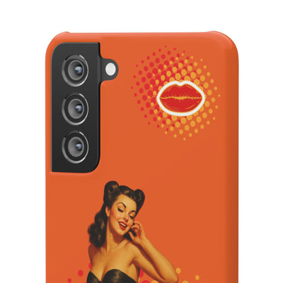 Retro Pin-Up - Handyhülle - Snap Case - Bold 'Wow' Design