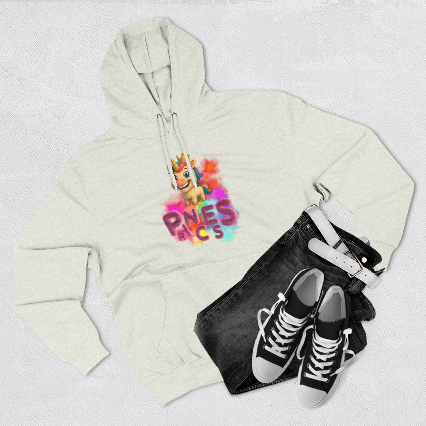 Colorful Kids' Fleece Hoodie with Fun Design