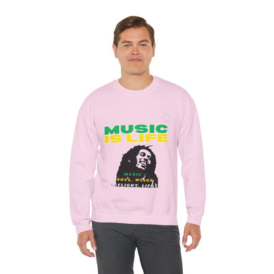 Music Is Life Bob Raggae Sweatshirt