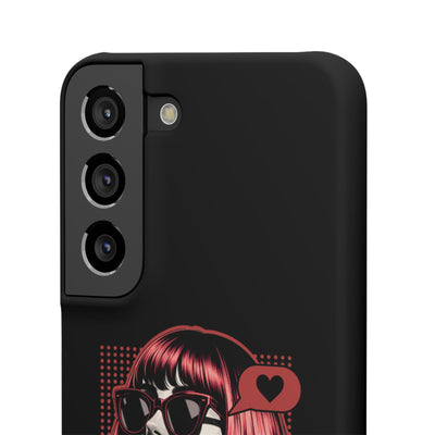 Retro Girl Snap Case Handyhülle