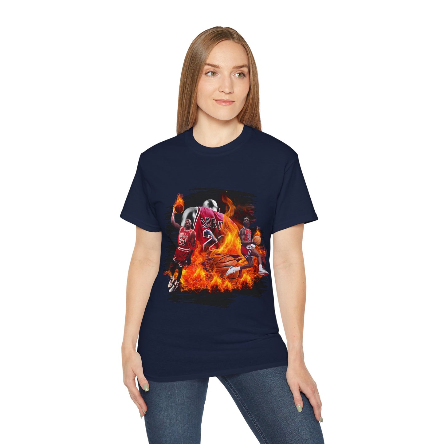 Basketball Jordan, Cool Sports Shirt, Unisex Cotton T-Shirt