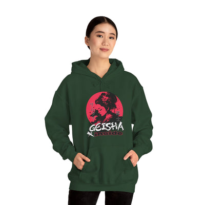 "Geisha Inside"Fleece Hoodie, Cozy