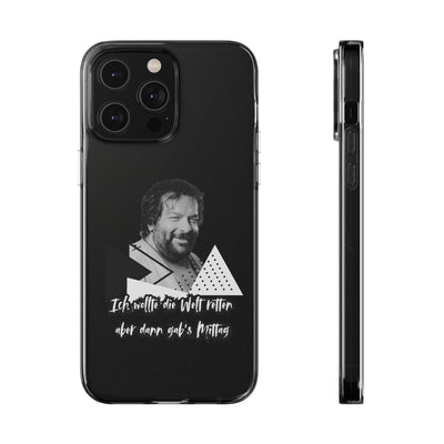 Handyhülle Unique Phone Cover, Ich wollte die Welt retten, dann gabs Mittag