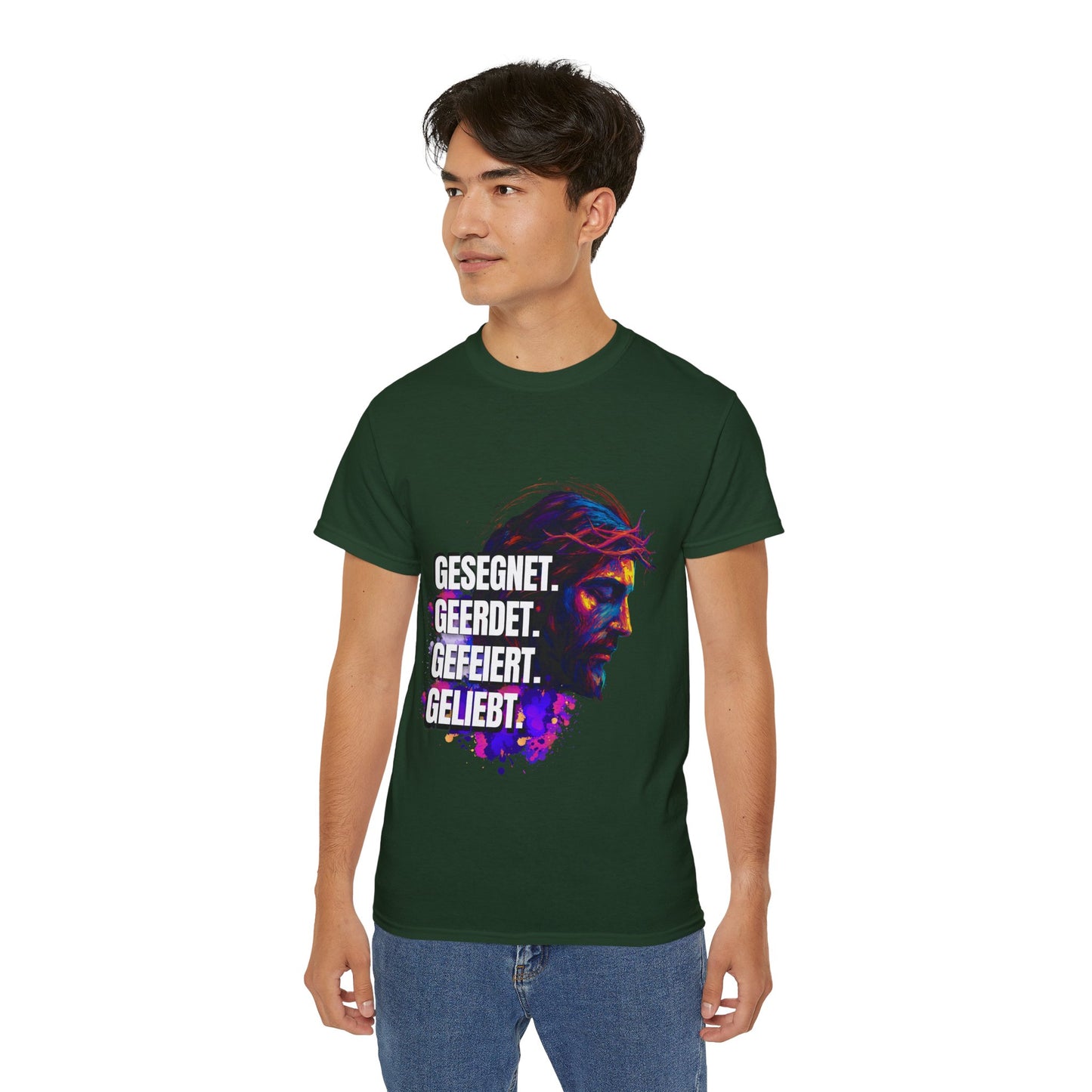 Gesegnet. Geerdet. Gefeiert. Geliebt - Jesus Shirt