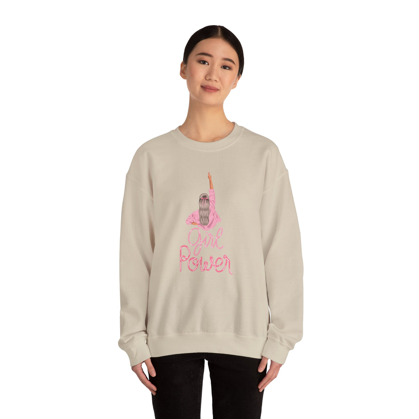 Girl Power Unisex Crewneck Sweatshirt,