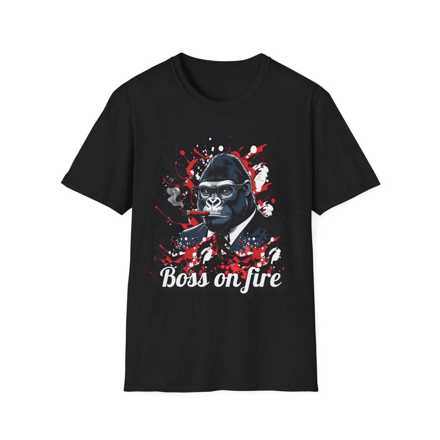 Boss on Fire Unisex T-Shirt, Funny Graphic Tee, Unique Gift, Casual Wear, Motivation Shirt