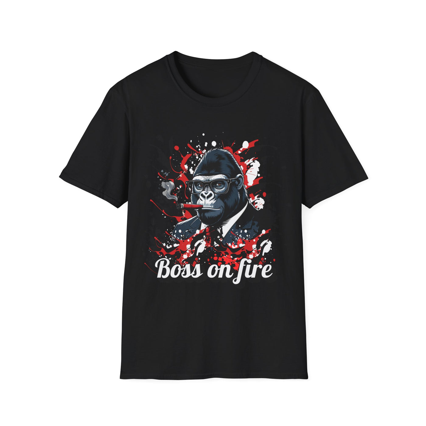 Boss on Fire Unisex T-Shirt, Funny Graphic Tee, Unique Gift, Casual Wear, Motivational Shirt