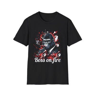 Boss on Fire Unisex T-Shirt, Funny Graphic Tee, Unique Gift, Casual Wear, Motivational Shirt