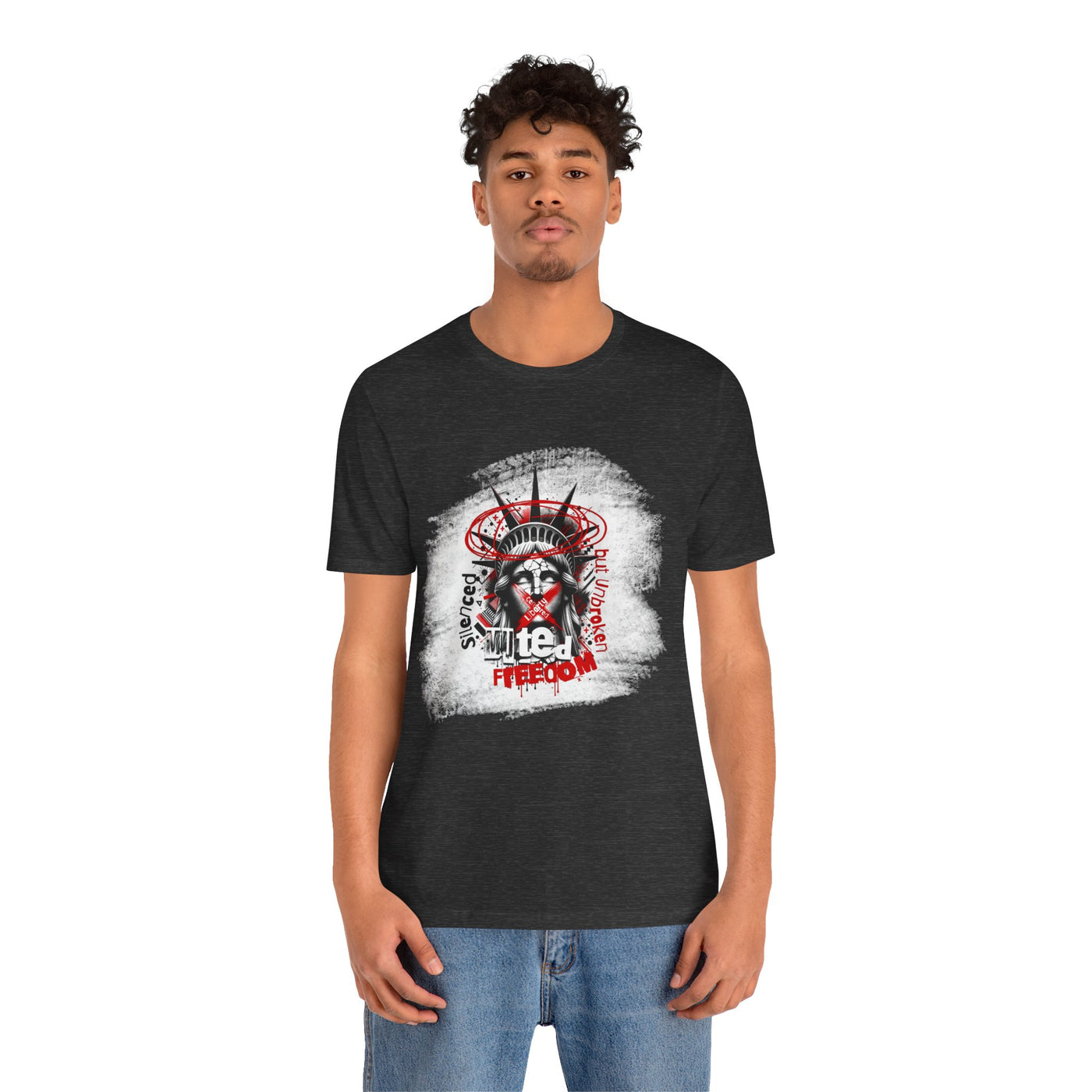 Freedom-Themed Unisex T-Shirt, Statue of Liberty - Freiheitsstatue