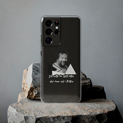 Handyhülle Unique Phone Cover, Ich wollte die Welt retten, dann gabs Mittag