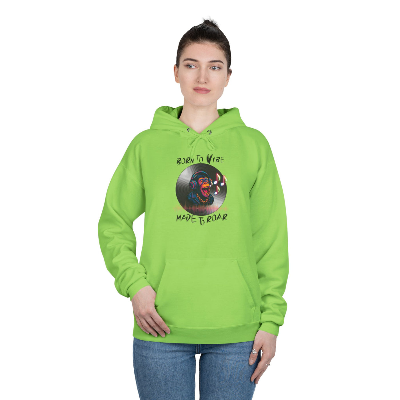 Born to Vibe Hoodie - cool monkey design / Monkey
