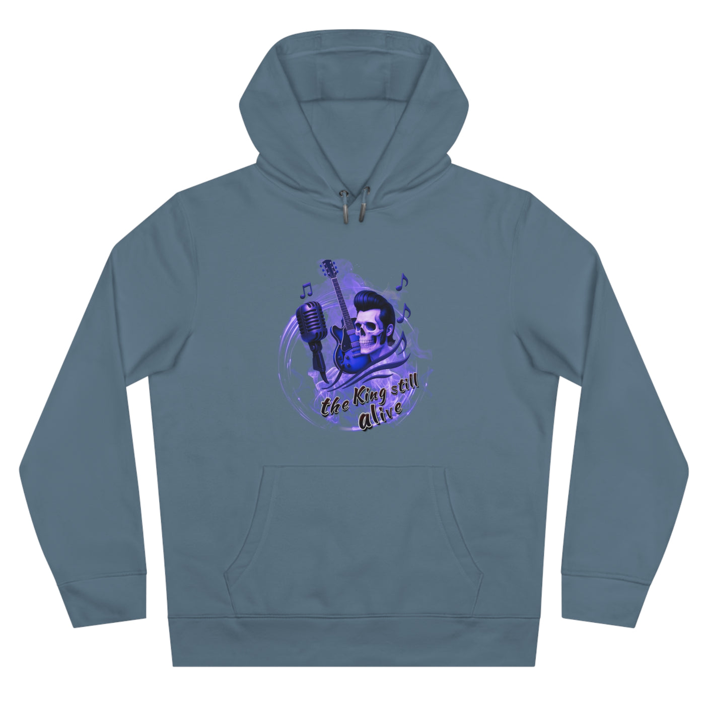 Rock 'n' Roll King Hooded Sweatshirt - 'The King Still Alive' Graphic