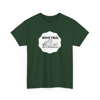 Funny Unisex Tee - "Nicht faul nur im Energiesparmodus"