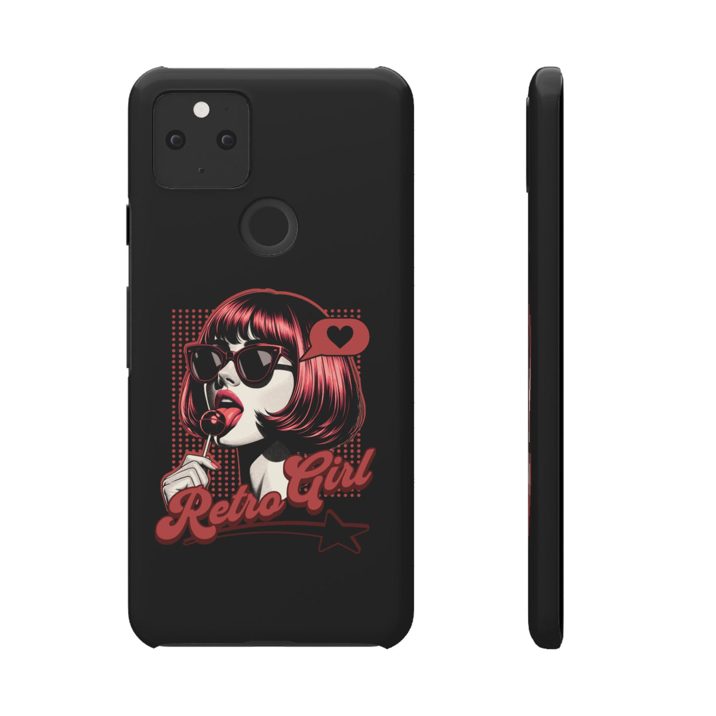 Retro Girl Snap Case Handyhülle