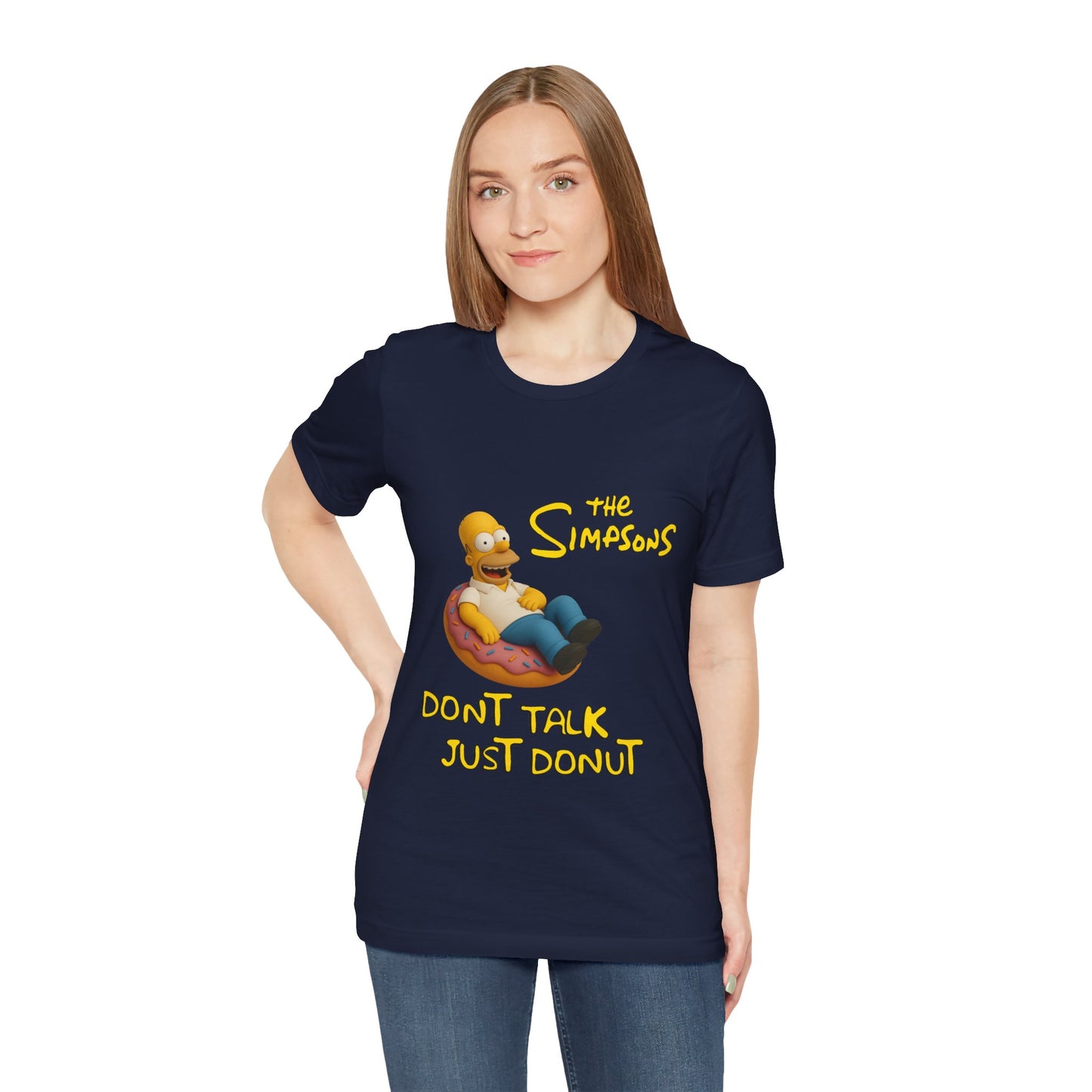 The Simpsons Donut Lover Tee - Funny Graphic T-Shirt -unisex