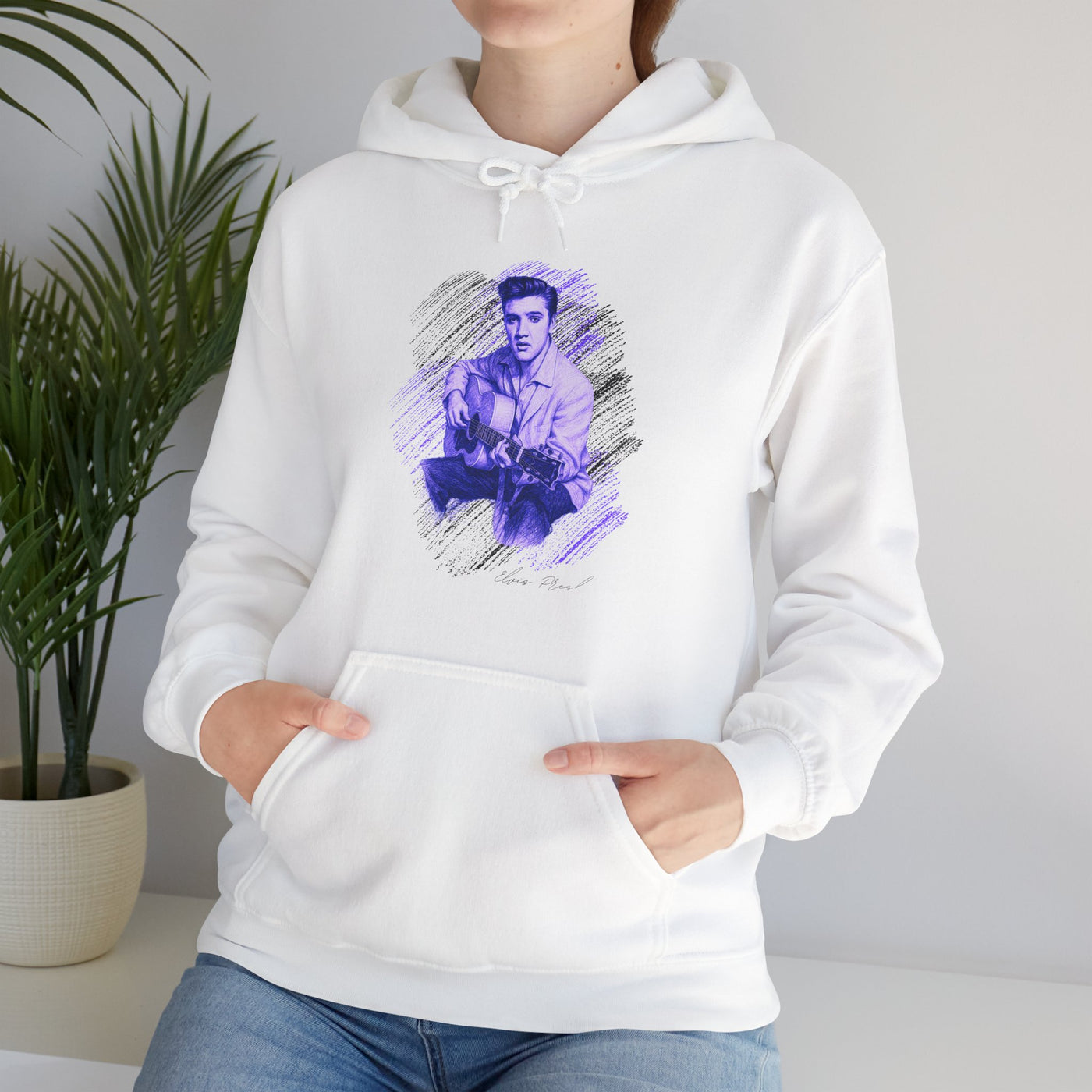 Elvis Presley Vintage-Inspired Unisex Hooded Sweatshirt