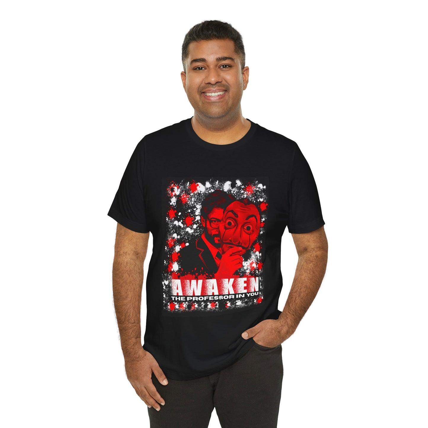 Awaken the Professor heist money Unisex Jersey Tee - Inspirational Graphic T-Shirt