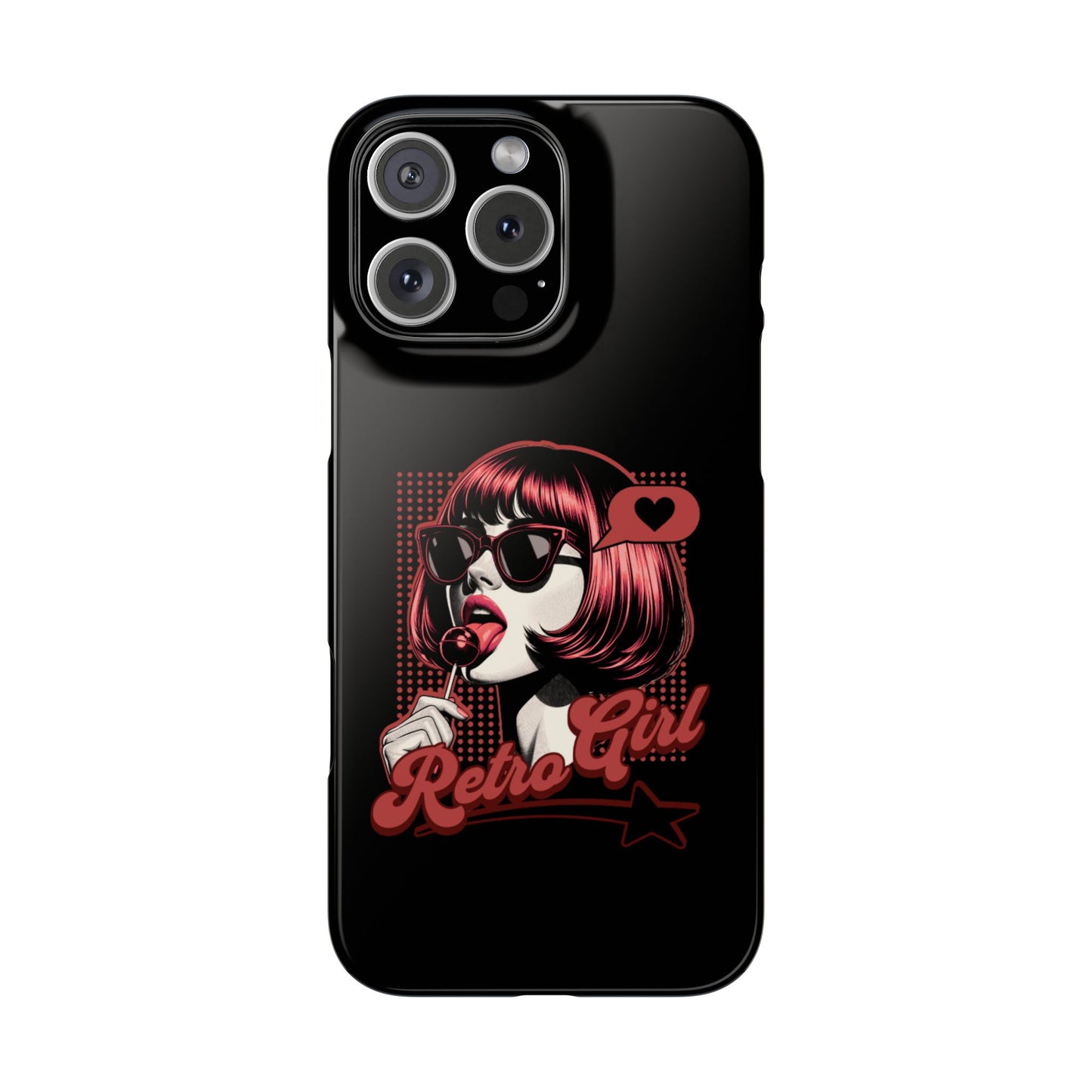 Retro Girl Snap Case Handyhülle