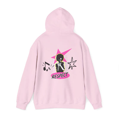 Respect Unisex Hooded Sweatshirt, Streetwear Hoodie