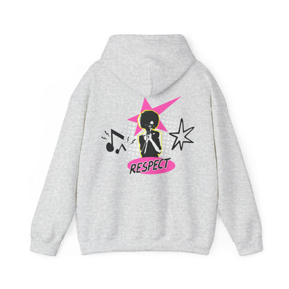 Respect Unisex Hooded Sweatshirt, Streetwear Hoodie