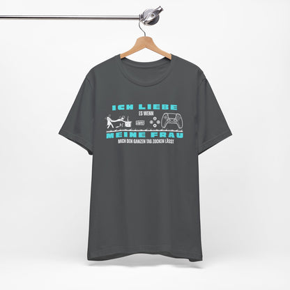Ich Liebe Meine Frau T-Shirt - Unisex Jersey Tee for Gamers