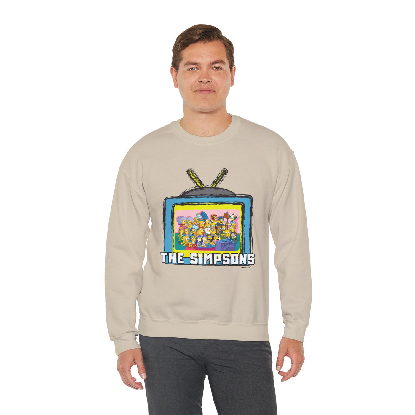 The Simpsons Unisex Heavy Cotton Sweatshirt
