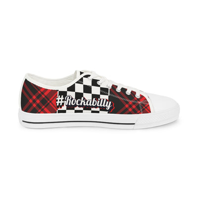 Sneaker with Plaid Design - Rockabilly