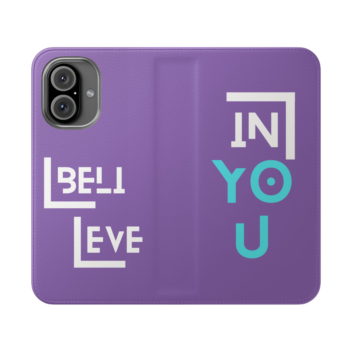 Handyhülle - inspirational Flip Case - 'Believe in You' Phone Cover