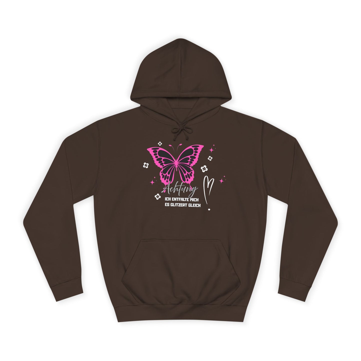 Hoodie Achtung ich entfalte mich - es glitzert gleich
