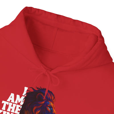 Inspirational Lion Hoodie "i am the king of my kingdom"