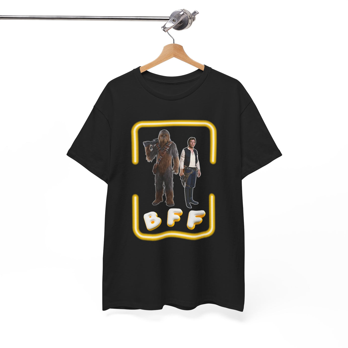 BFF Chewbacca &amp; Han Solo Unisex Heavy Cotton Shirt